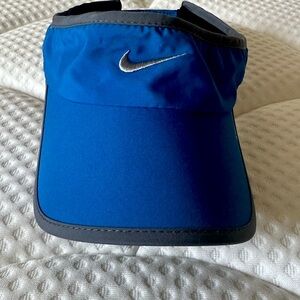 Nike Blue and Gray Visor
